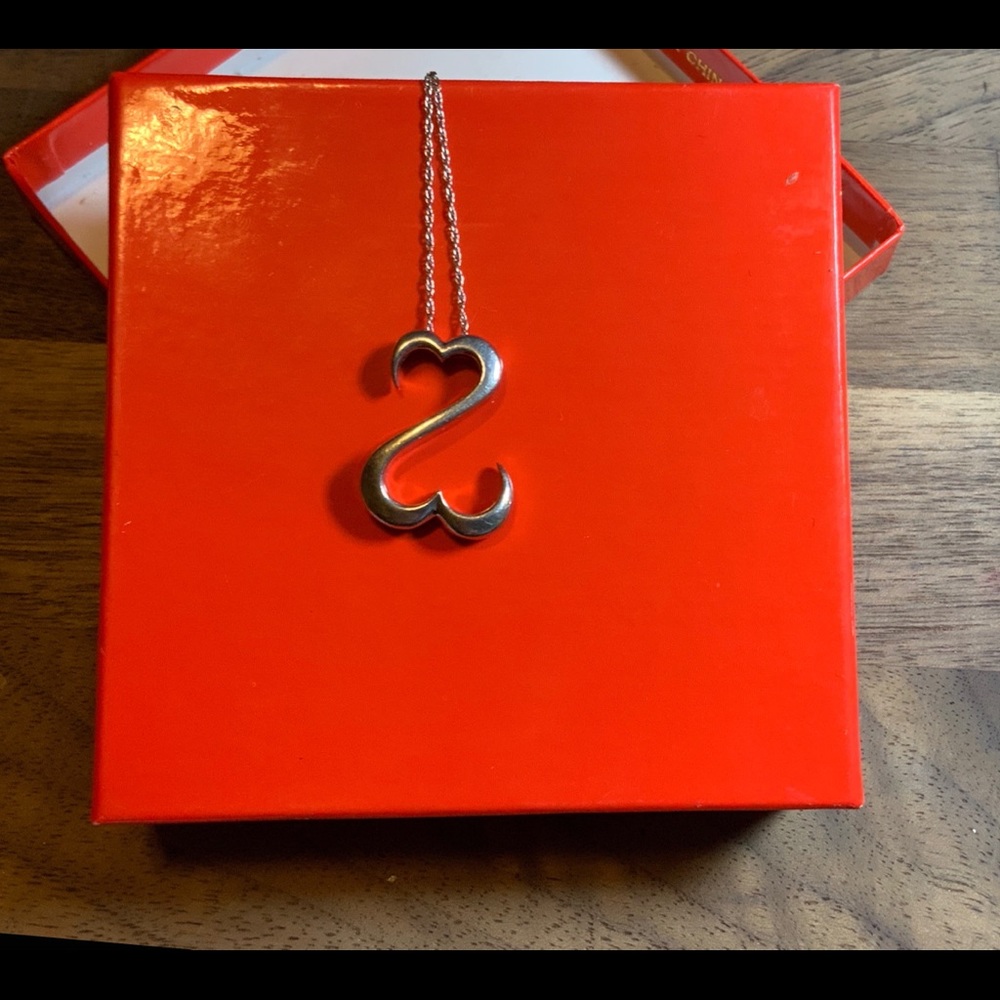 Classic Silver Jane Seymour Open Heart Necklace